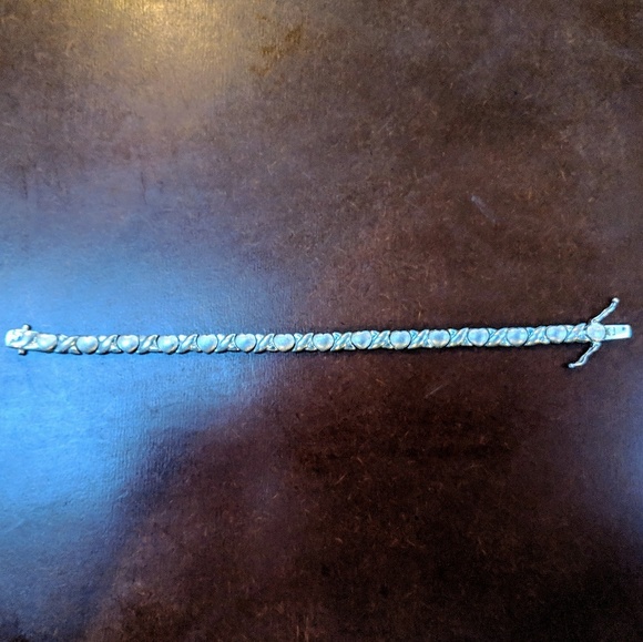 Vintage - Sterling Silver - Hugs & Kisses Bracelet - Picture 3 of 6